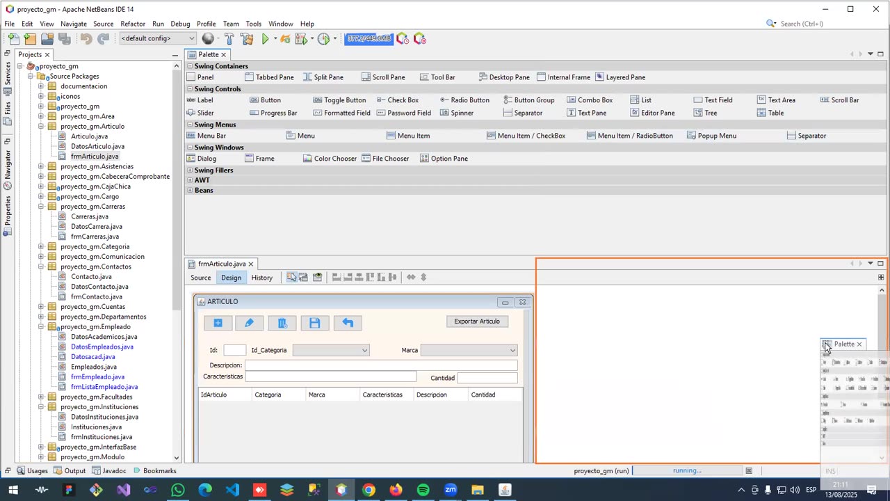 funcionamiento crud version 2