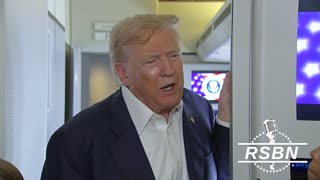 WATCH: President Trump Talks to Press on Air Force One - 7/29/25