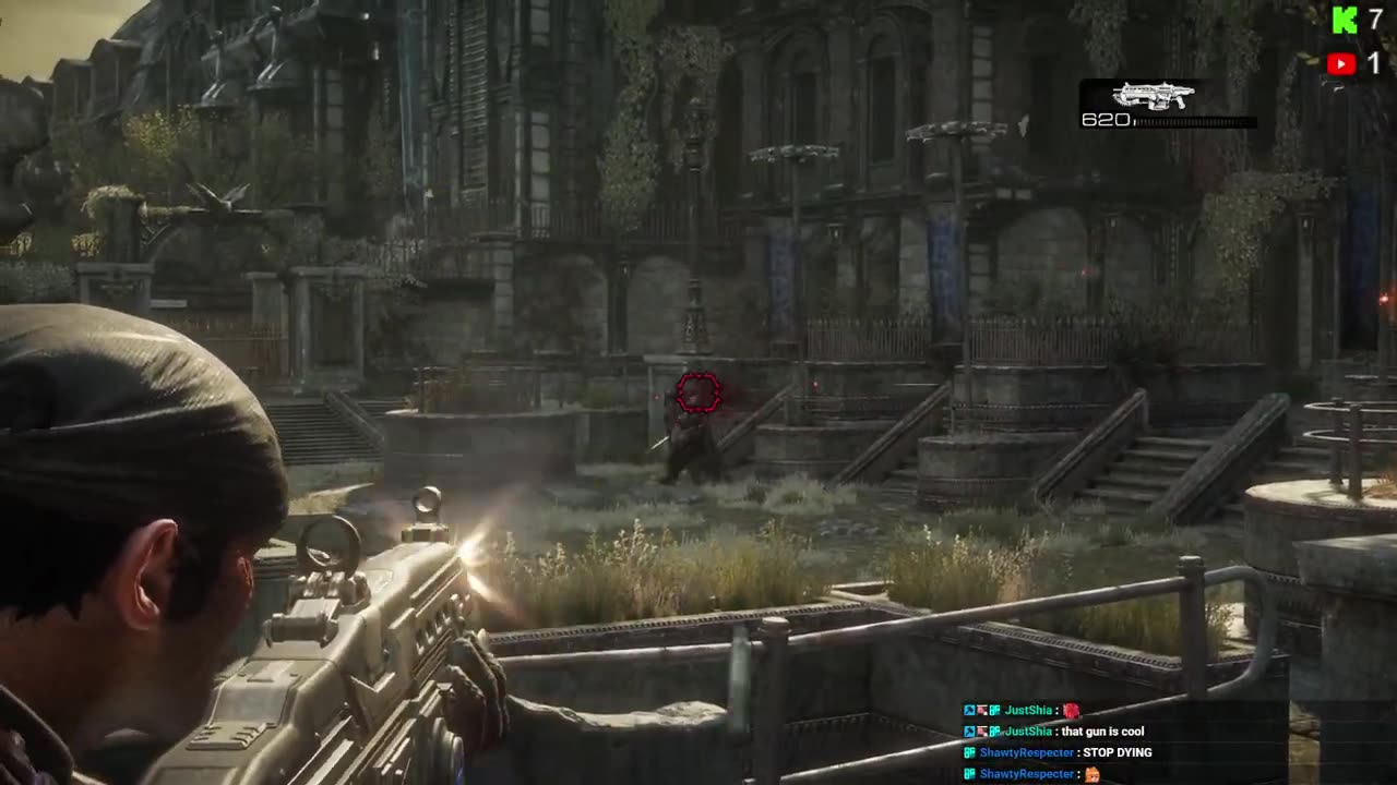 Going through Gears of war on its first day third party