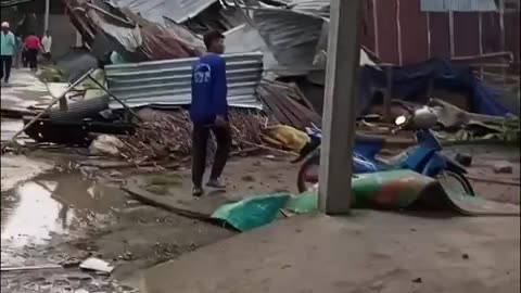 Rare Tornado Strikes Tri Ton Mountain Area in Southern Vietnam