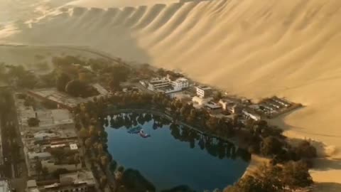 Huacachina is a unique oasis and village of the same name in southwestern Peru.