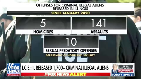ICE Reveals Gov Pritzker released 1,700 Murders and Rapists into Communities
