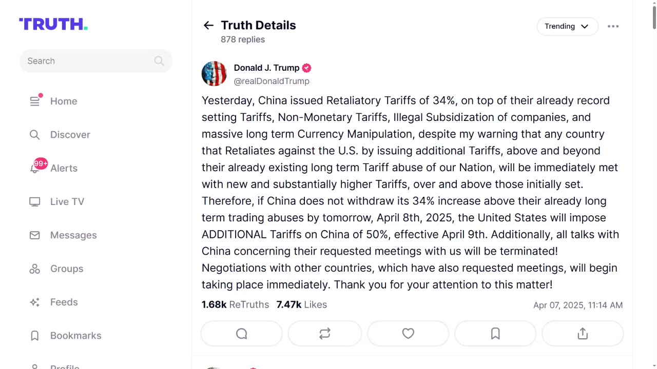 DOUBLING DOWN: President Trump Issues Warning To CCP To Stop Trade Abuse