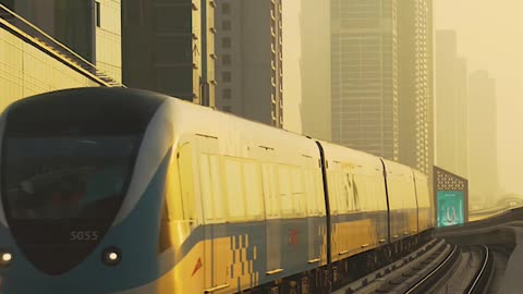 Golden Hour View of Dubai