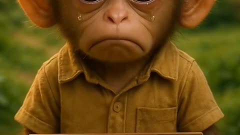 Poor baby monkey #rio🐒 Army story hardwork transformation 🔥