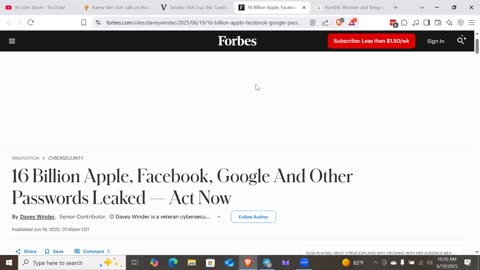 URGENT ACT NOW! 16 Billion Apple, Facebook, Google And Other Passwords Leaked