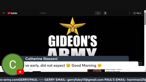 GIDEONS ARMY MONDAY LIVE 6/30 @ 930 AM EST