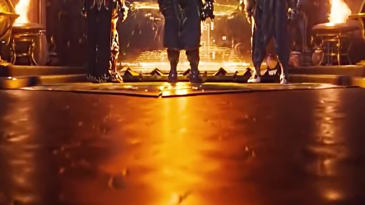 The battle between the two warriors