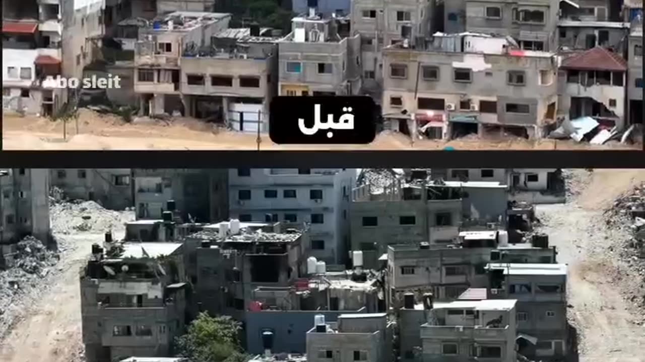 BEFORE and AFTER the Israeli counter terrorism operation in a camp in the West Bank