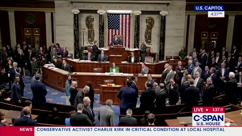 Democrats causing disorder as House of Representatives try to hold silence for Charlie Kirk