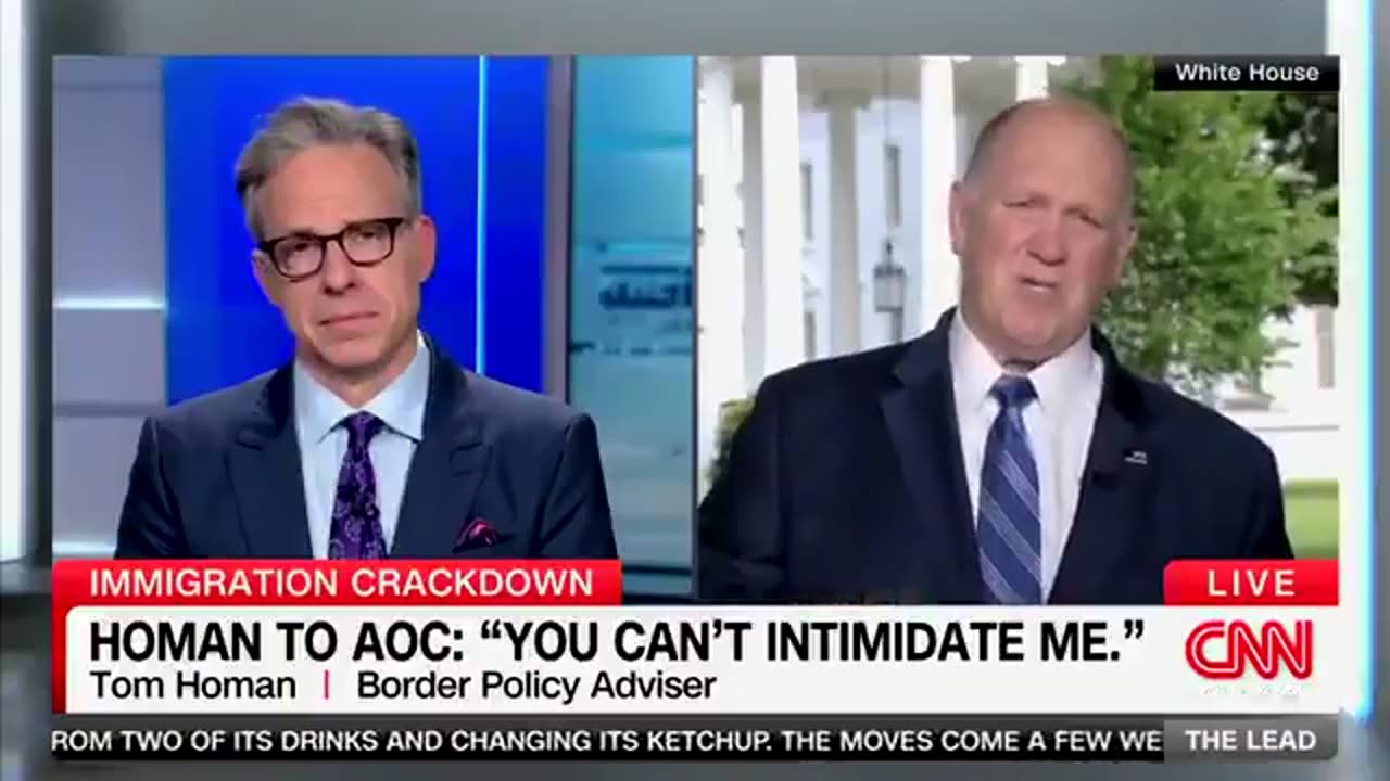 Tom Homan rips AOC, says "you can't intimidate me"