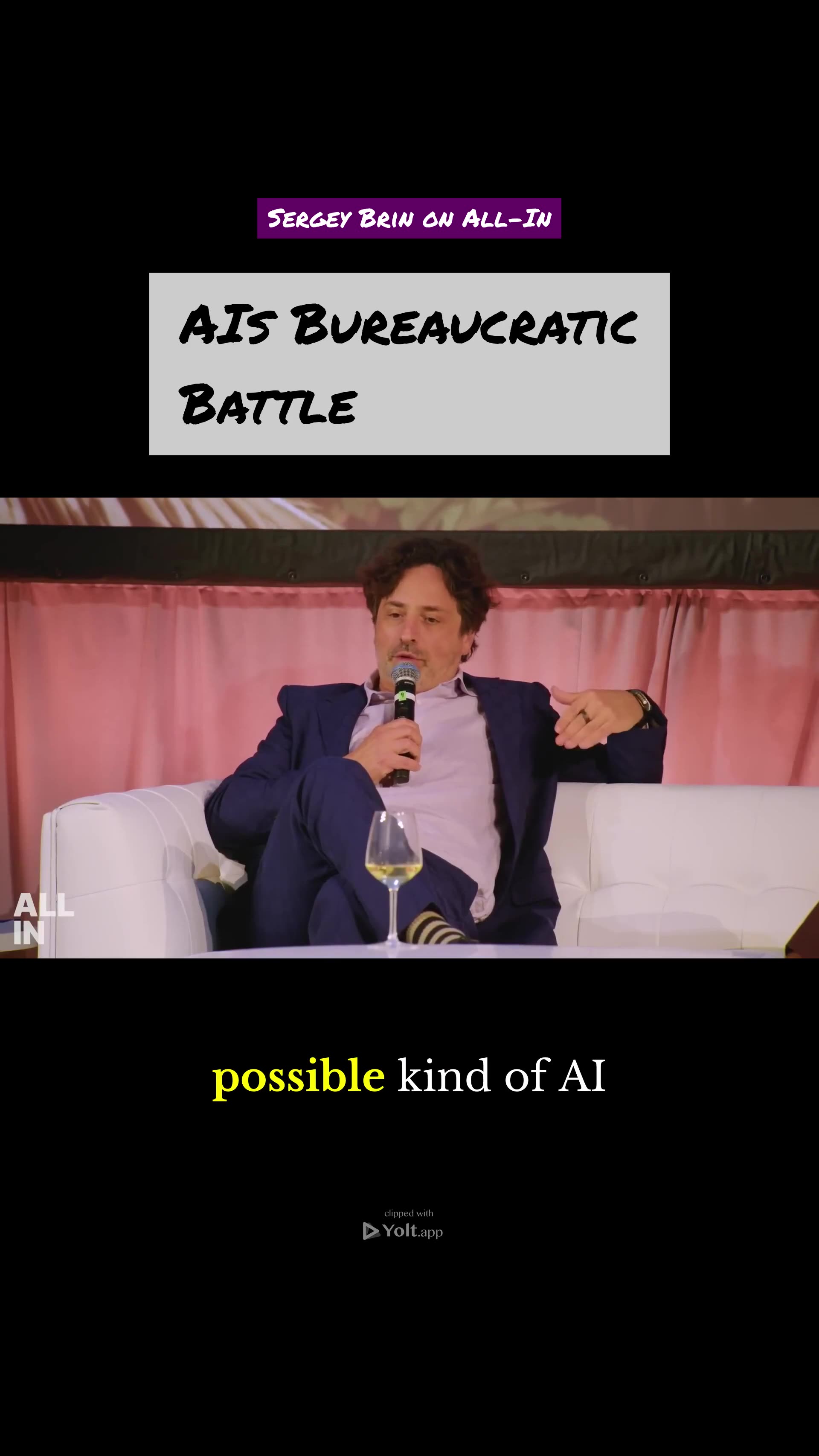 AI Bureaucracy Backfires - Sergey Brin on All-In #productivity #bureaucracy #ai