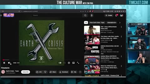 Milo Yiannopoulos CRASHES The Culture War Podcast, Dressed As Goth To Troll Guests