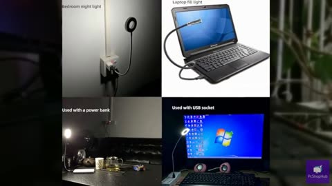 yesosofoto 1.97-inch USB Lighting LED Light 30cm gooseneck Hose Suitable for Lap