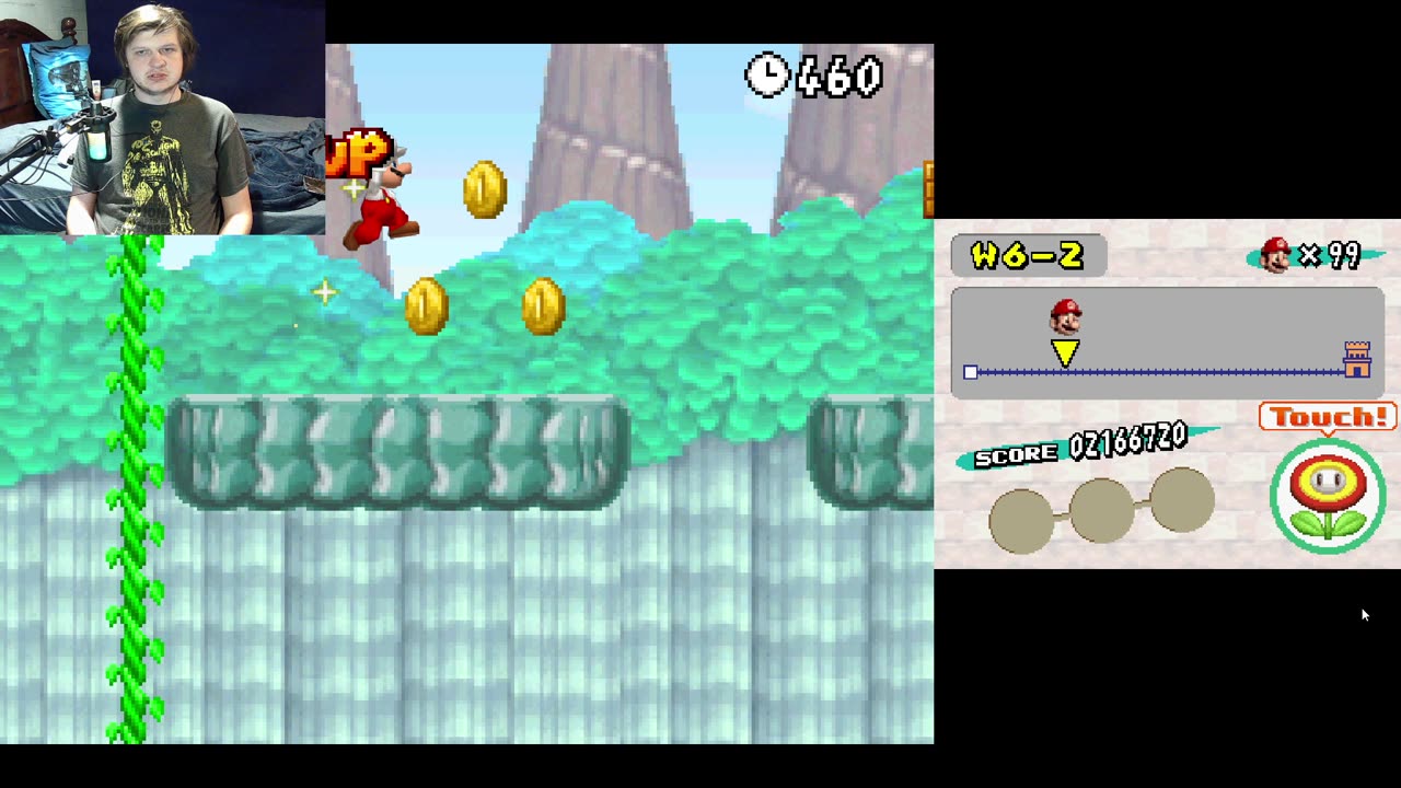 New Super Mario Bros - World 6 Full Playthrough! Snowy Peaks & Fiery Caverns! ❄🔥
