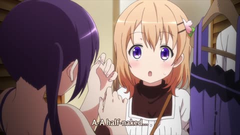 Anime Is the Order a Rabbit-This is what happened when you get your uniform