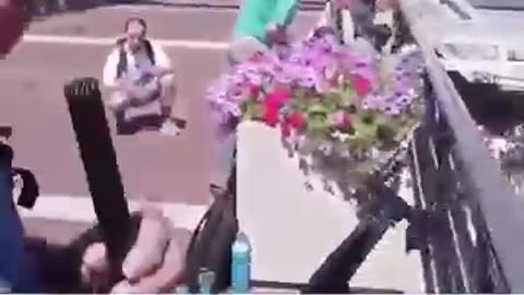 Charlie Kirk shooting: Crowd runs and takes cover amid gunfire