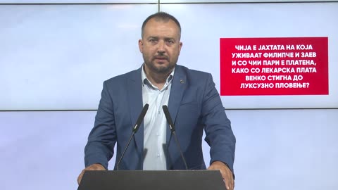 Лефков: Чија е јахтата на која уживаат Филипче и Заев и со чии пари е платена