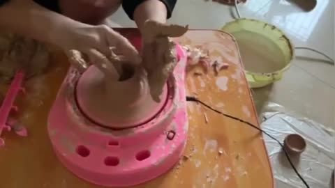 DIY Clay Pottery Wheel Craft Kit Clay Included