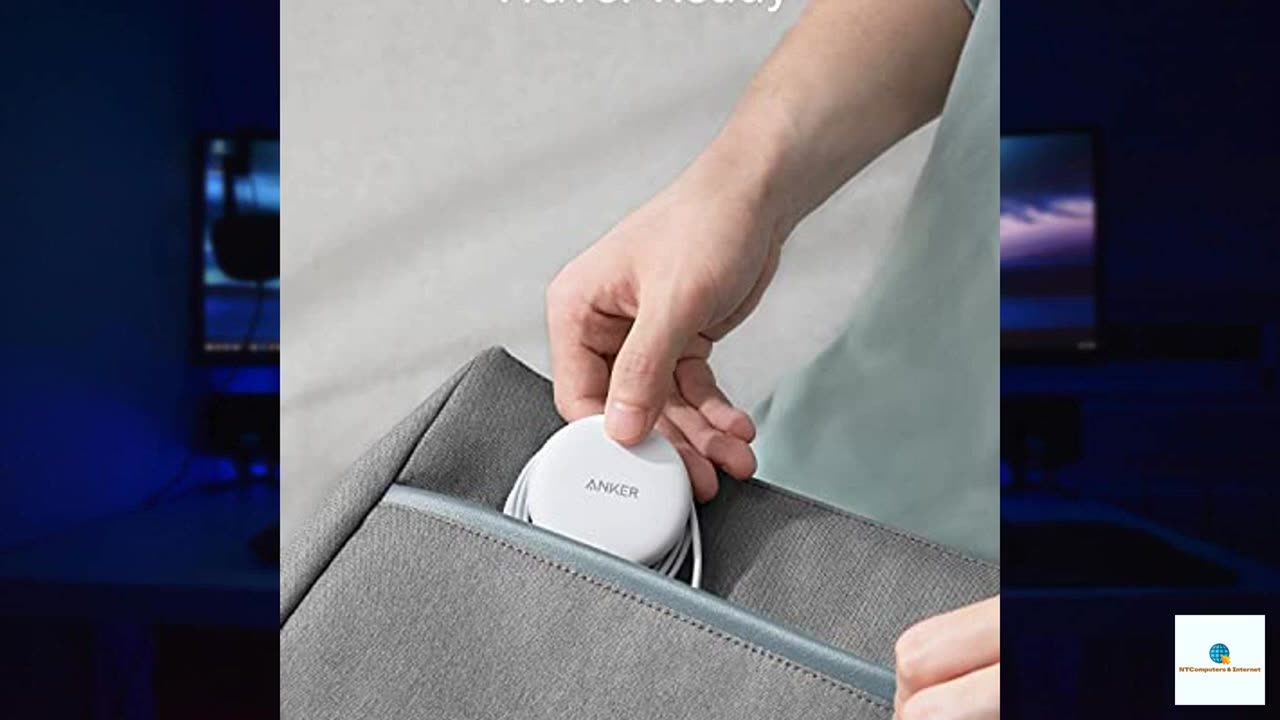 Anker Magnetic Wireless Charger, with 5 ft Built-in USB-C Cable, PowerWave Magnetic Pad Li