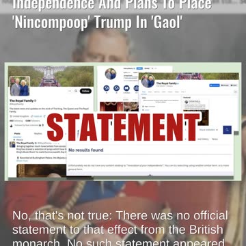 Fact Check: NO Evidence King Charles III Revoked US Independence