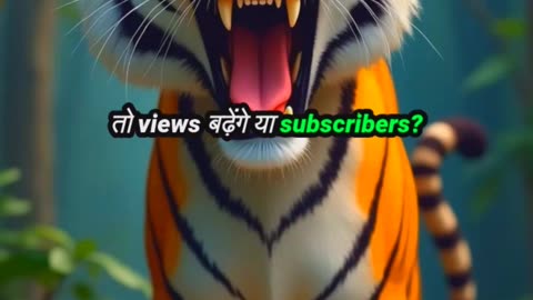 Tiger Ne Kiya Social Media Ka Chakkar? 🐯😂 | Funny Jungle Moments #Shorts | Bolta Janwar AI
