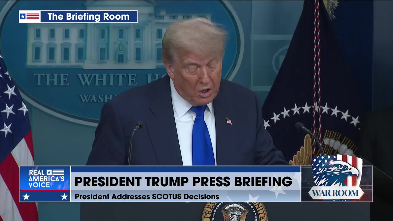 President Trump Addresses Media On SCOTUS Birthright Citizenship Decision
