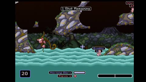 Worms world party playstation 1 gameplay 👌