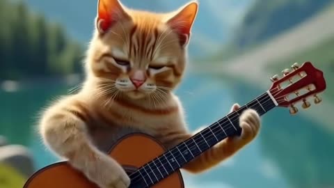 AI Cat #guitar #musica #instrumental #fyp #ai