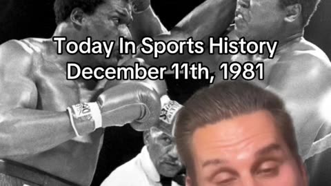 THE HISTORIC SPORTS MOMENT OF DECEMBER 11th, 1981