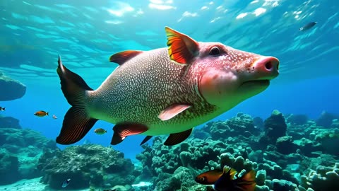 Awesome PigFish :) #pig #fantasy #hybrid #fish #fyp #ai #viral