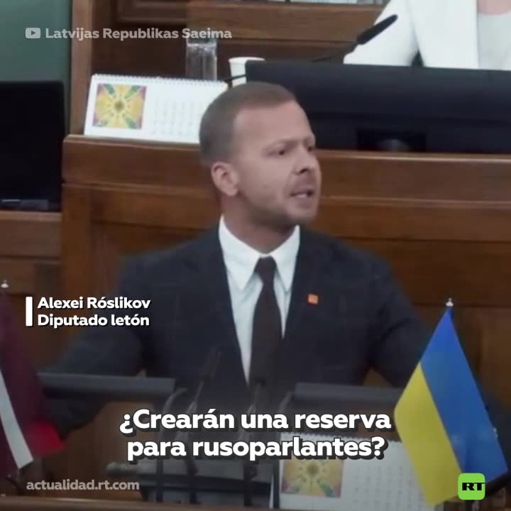 Diputado letón es expulsado del Parlamento por hablar en ruso