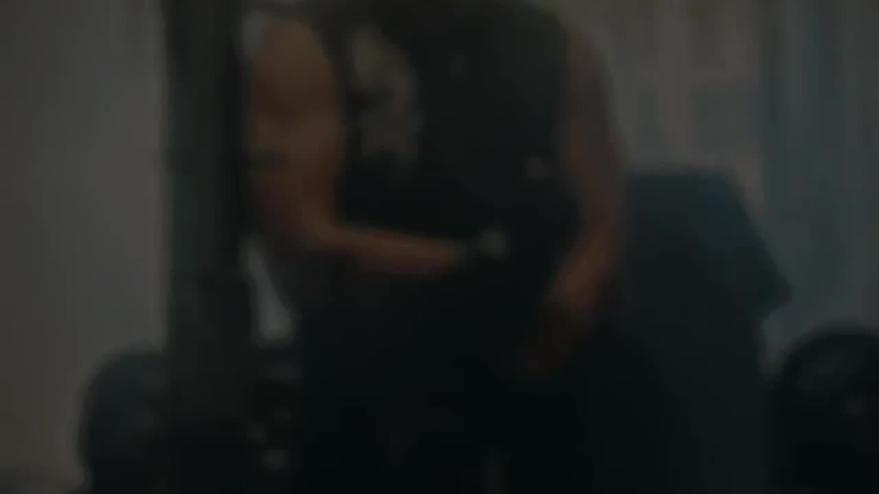 Gym focus in slow motion