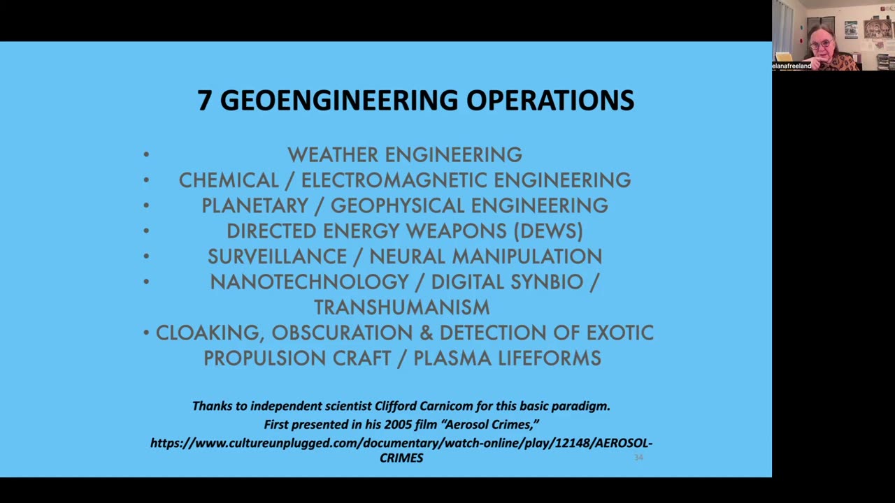 What Matters LA - Elana Freeland - CHEMTRAIL WAR GAMEPLAN ON