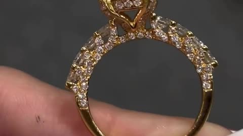 Real 10K Gold & Natural Diamond Ring