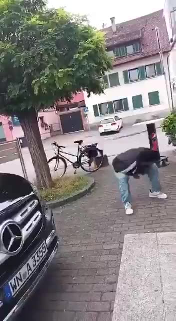 In Germany, a refugee got very angry because an elderly man didn’t want to give him money