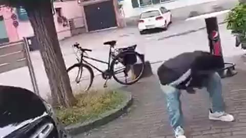 In Germany, a refugee got very angry because an elderly man didn’t want to give him money