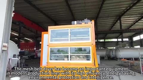The mesh belt dryer