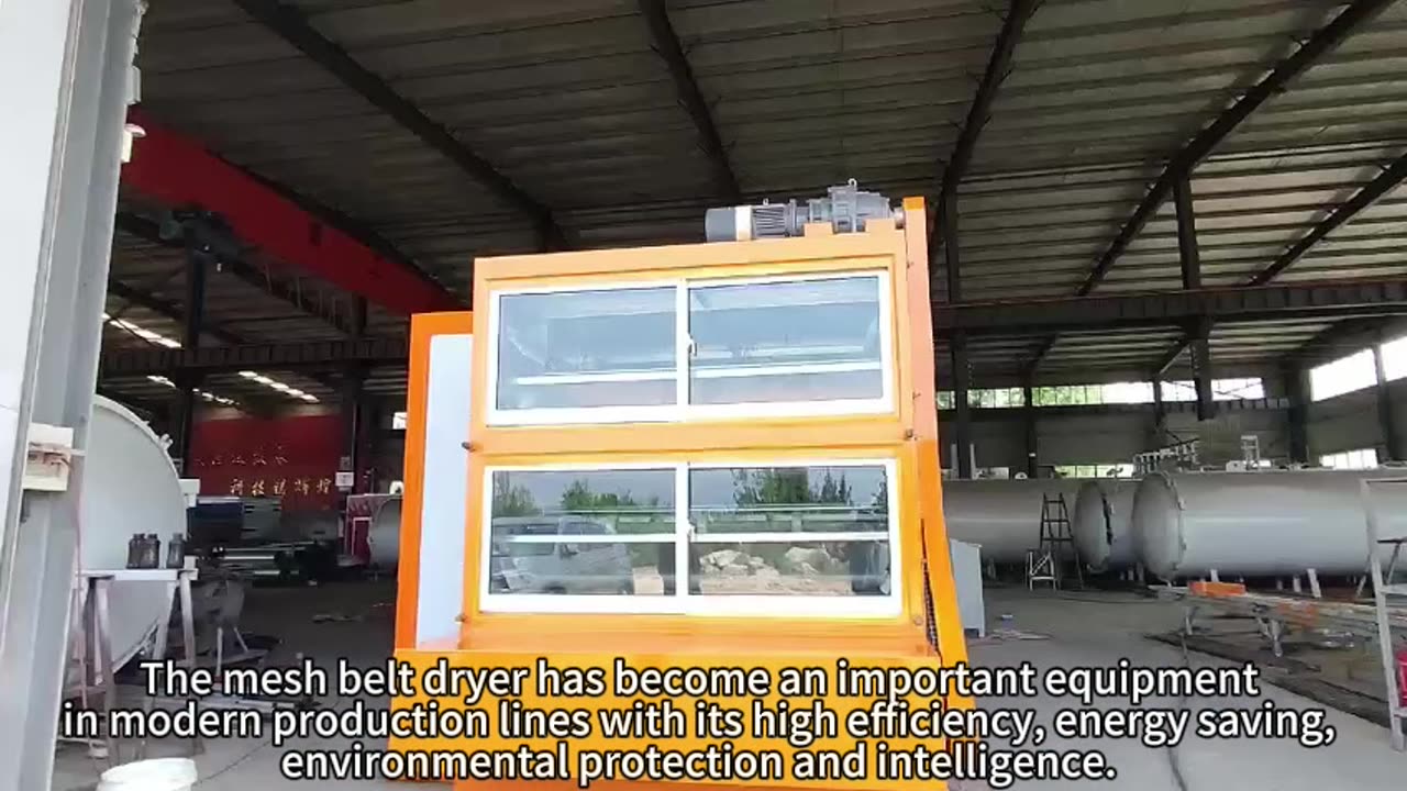 The mesh belt dryer