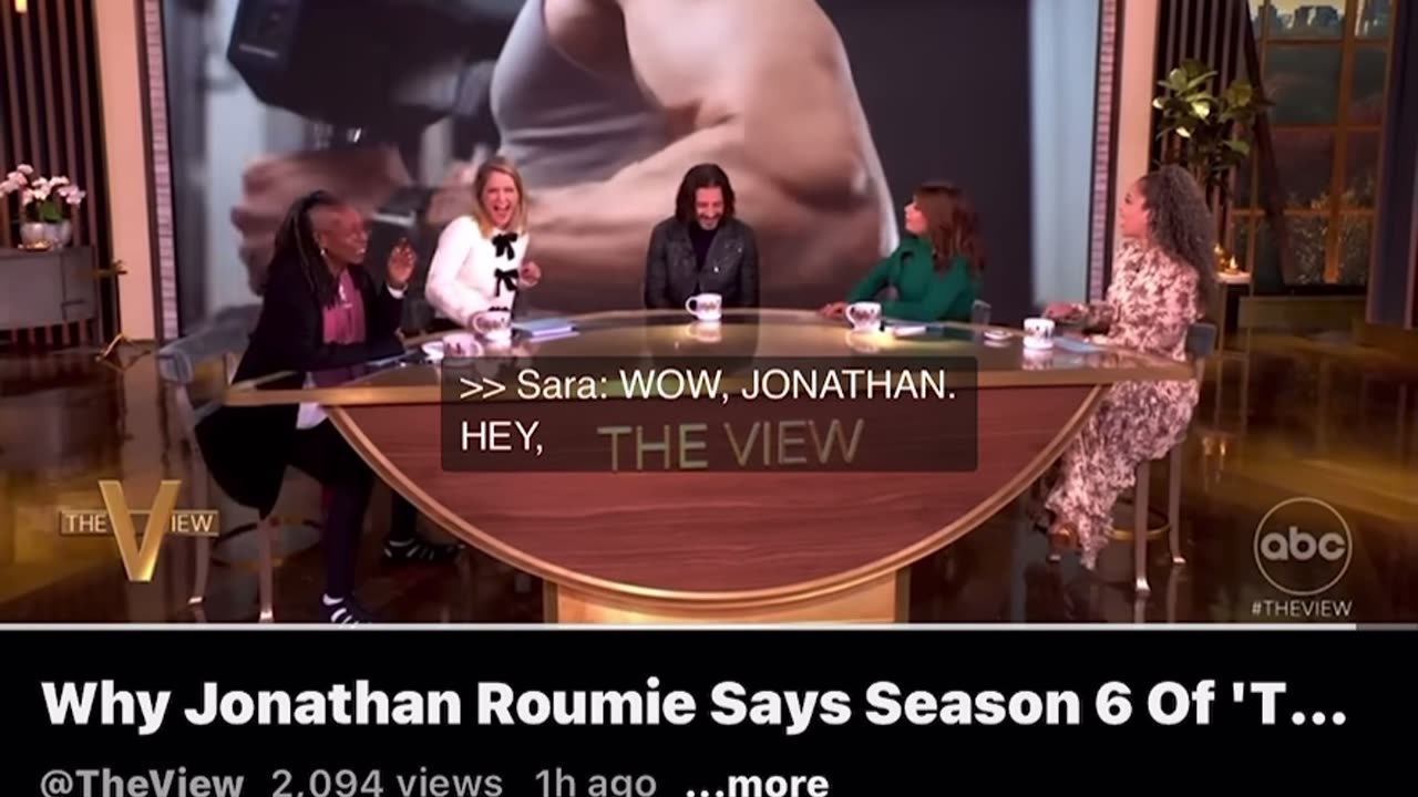 The View drools over Jonathan Roumie