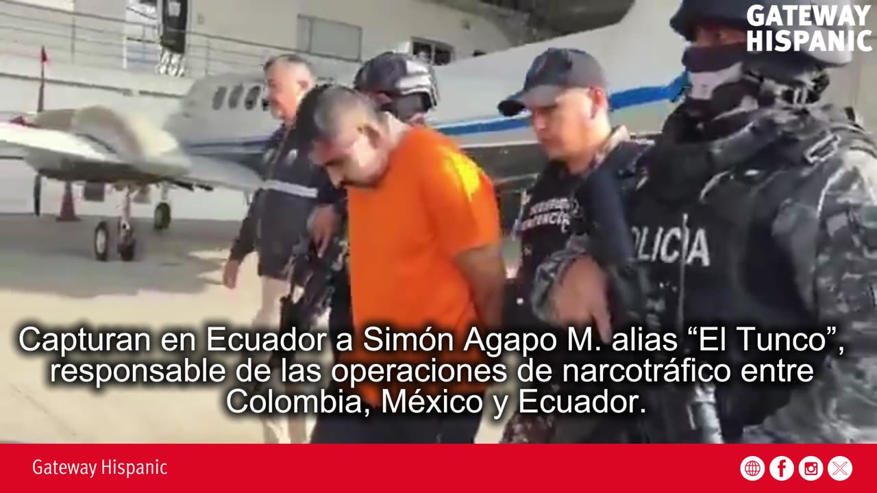 Policía de Ecuador captura a Simón Agapo alias “El Tunco”