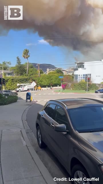 Start of the Palisades Fire on 1/7/24