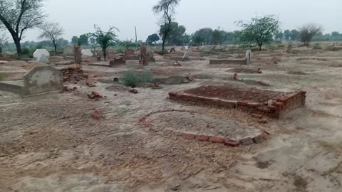 Peaceful Village Graveyard | Rural Life and Tradition"