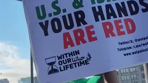 "NYPD, KKK, IOF, they are the same!" NAKBA 77 in New York City.