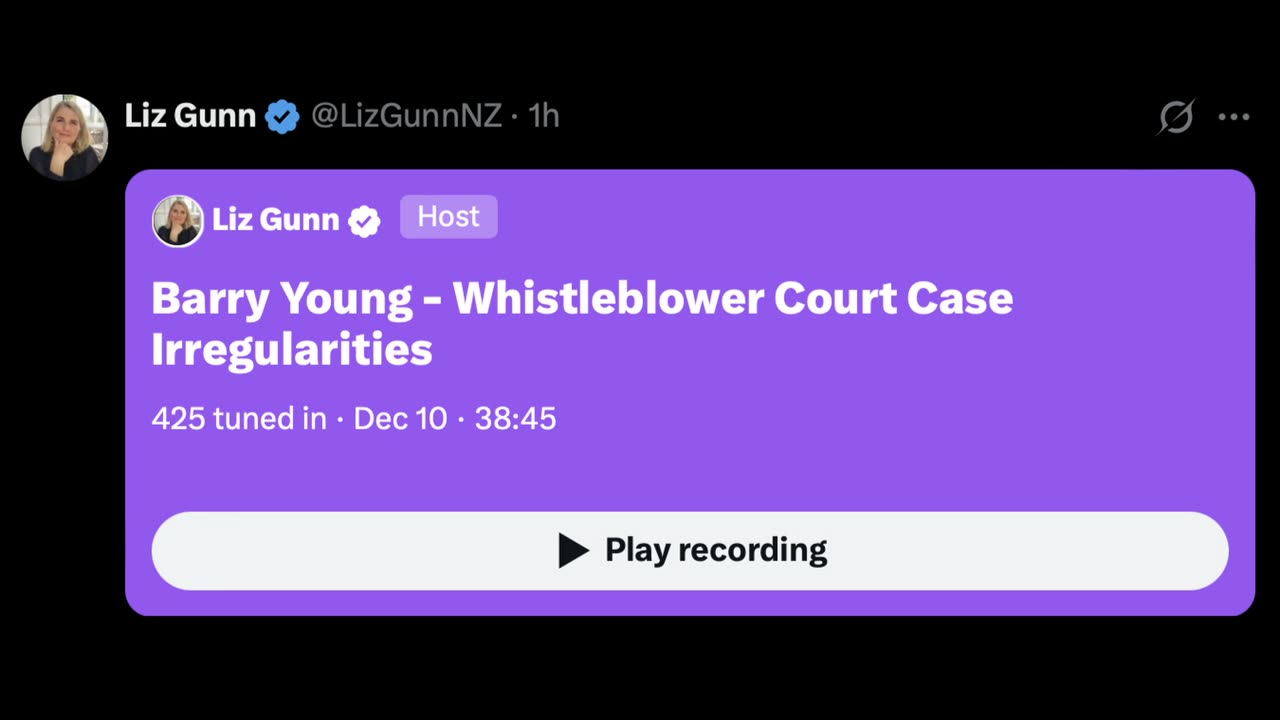 Andrew Bridgen & Barry Young - Court Case Irregularities, Dec 10 - X Spaces