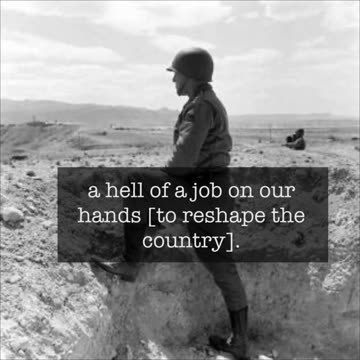 Sep 7, 2025 Gen. Patton quotation of the day [To Frederick Ayers] #ww2 #war #nickelback