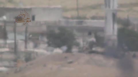 Syrian War Fan ash Shamali, N. Hama, Konkurs, vs. T-72, hit (Ahrar al Sham) 2013.05.21