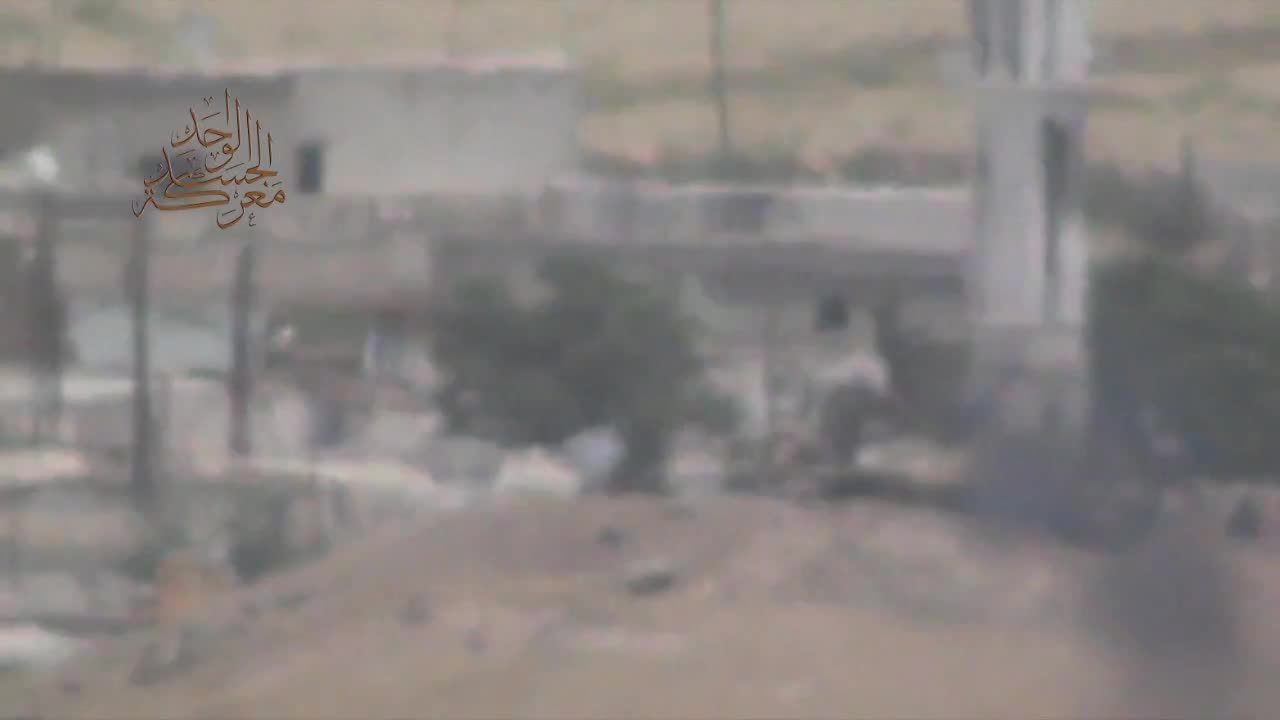 Syrian War Fan ash Shamali, N. Hama, Konkurs, vs. T-72, hit (Ahrar al Sham) 2013.05.21