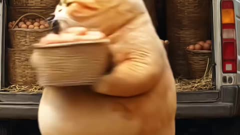 🐱🍳 Cat Serves Breakfast to Chicken?! | Funniest Animal Waiter Ever! 😂🐔