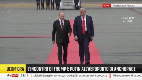 La stretta di mano c'è Trump Putin, saliti tutti e due sulla stessa auto 15-08-2025